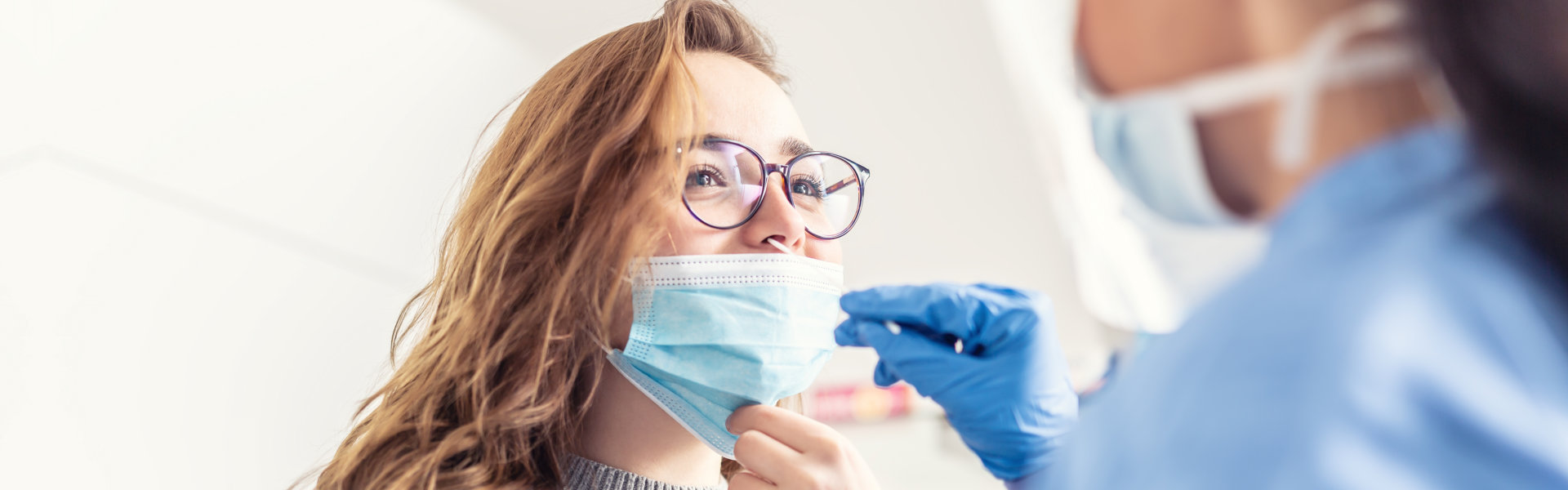 girl with face mask