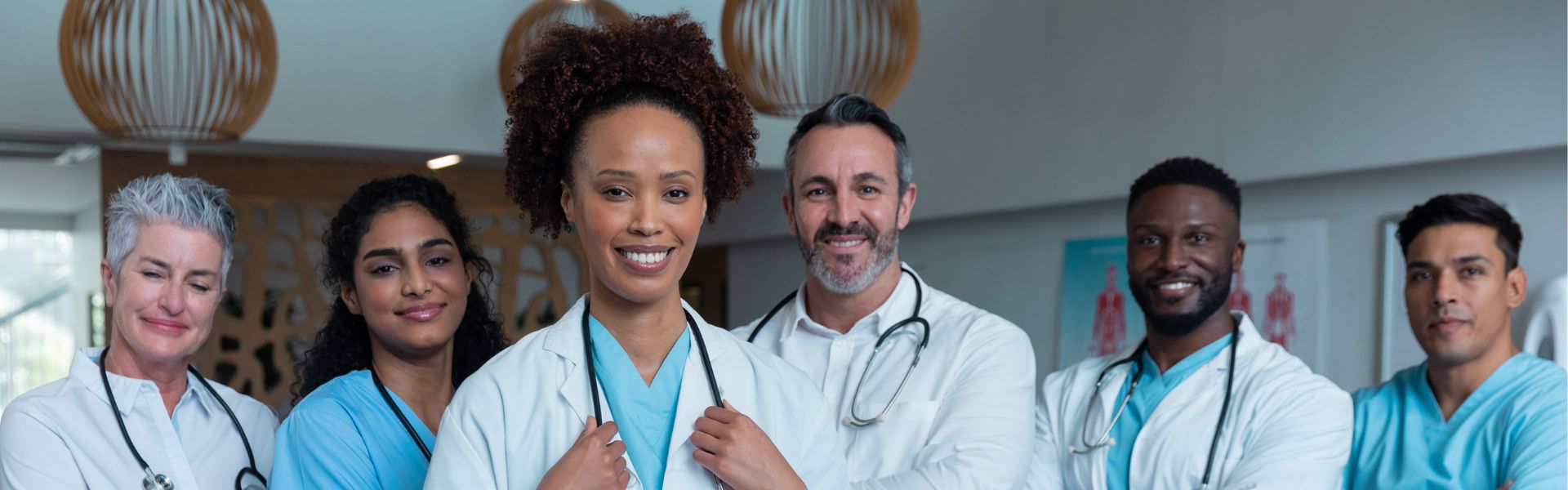 group of doctors smiling